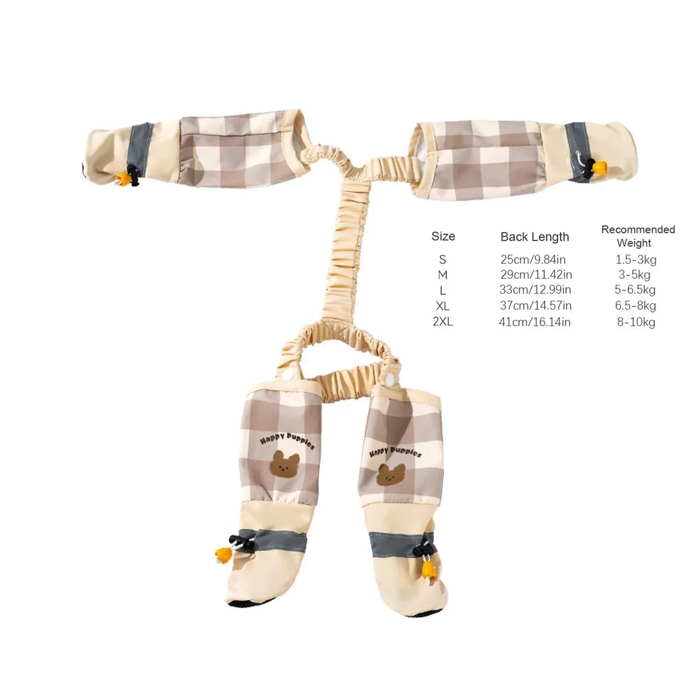 Ultimate Reflective Stripe Dog Pants for Safe and Stylish Strolls - Adjustable, Waterproof, and Dust-Proof Leggings