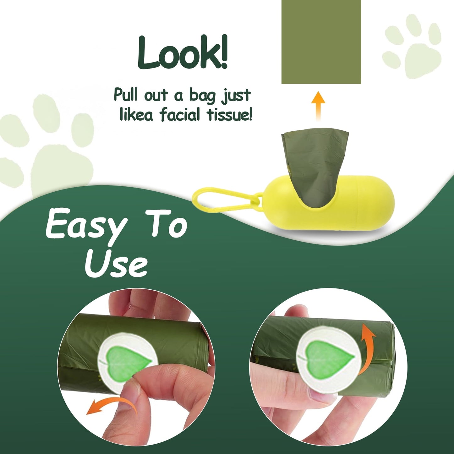 Eco-Friendly Dog Poop Bags - 300 Biodegradable Rolls with Lavender Scent, Leak-Proof and Extra Strong for All Dog Sizes