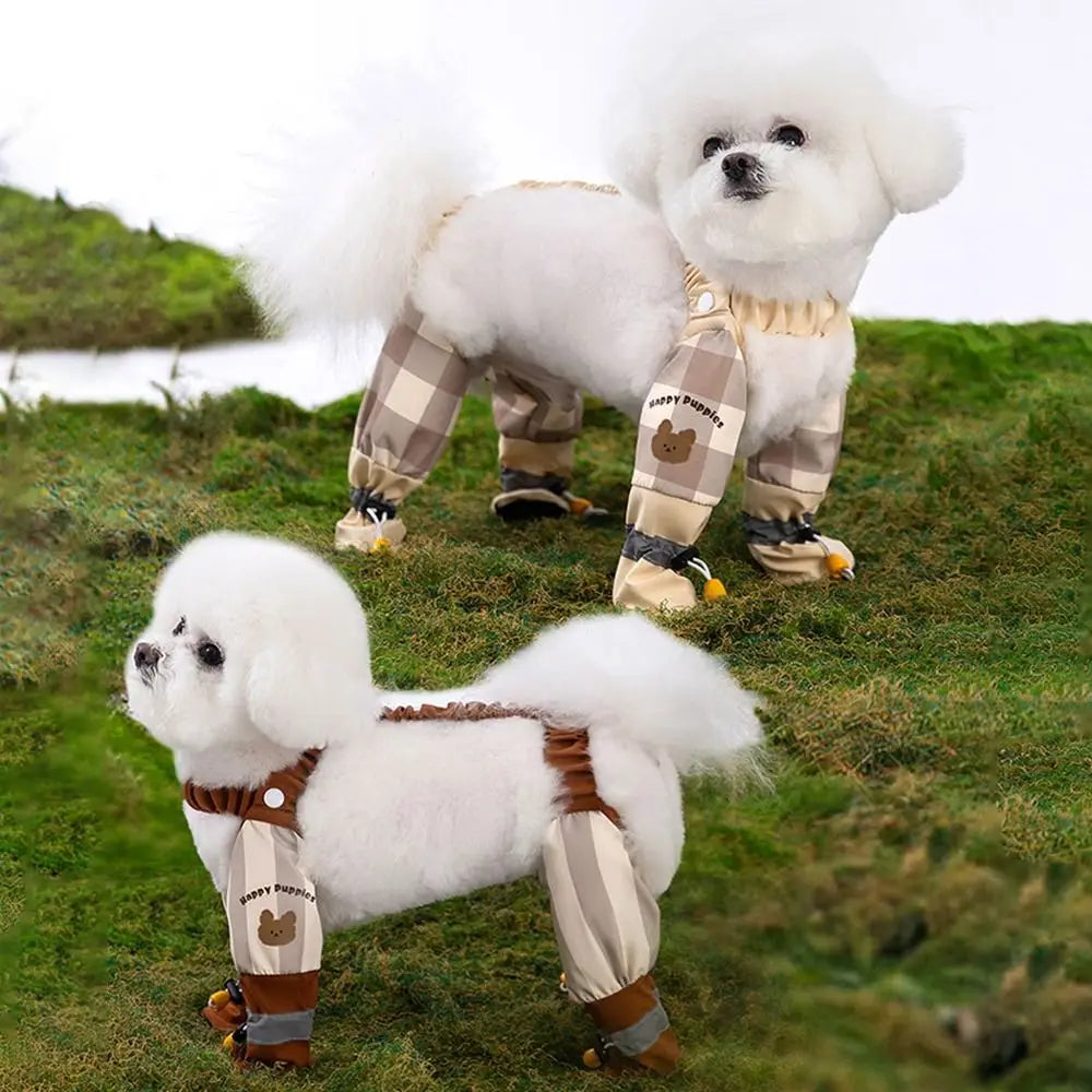 Ultimate Reflective Stripe Dog Pants for Safe and Stylish Strolls - Adjustable, Waterproof, and Dust-Proof Leggings