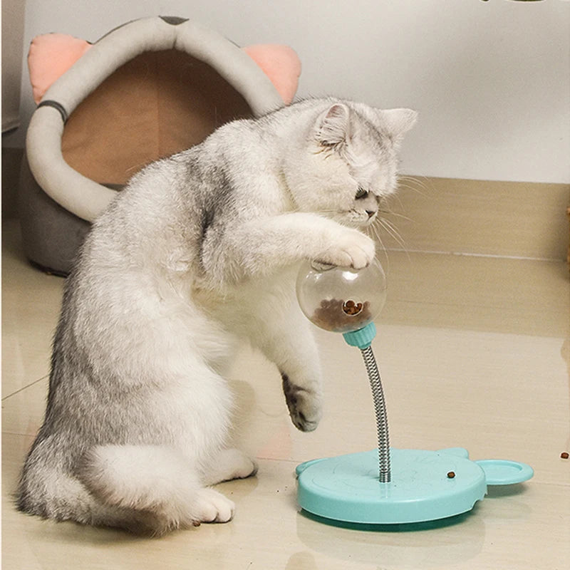 Interactive Cat & Dog Treat Leaking Puzzle Ball - Fun Feeding Toy for Pets