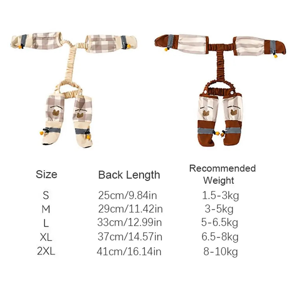 Ultimate Reflective Stripe Dog Pants for Safe and Stylish Strolls - Adjustable, Waterproof, and Dust-Proof Leggings